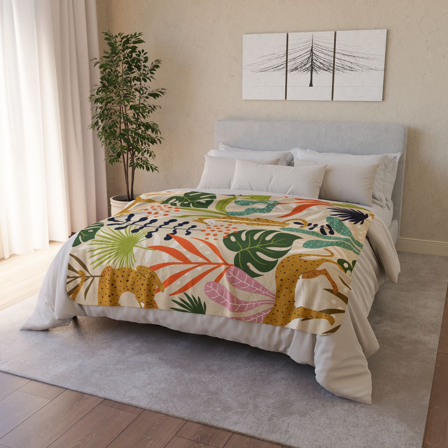 Forest Animal Sherpa Blanket