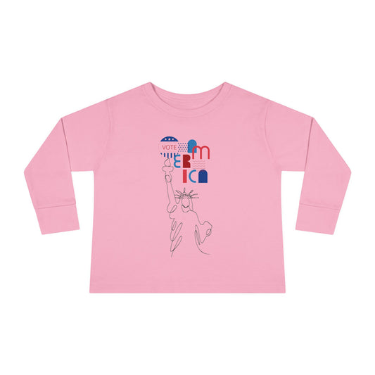 Vote America Patriotic Long Shirt for Young Patriots
