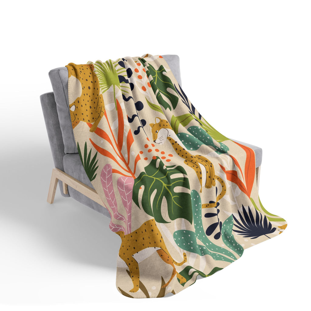 Forest Animal Sherpa Blanket
