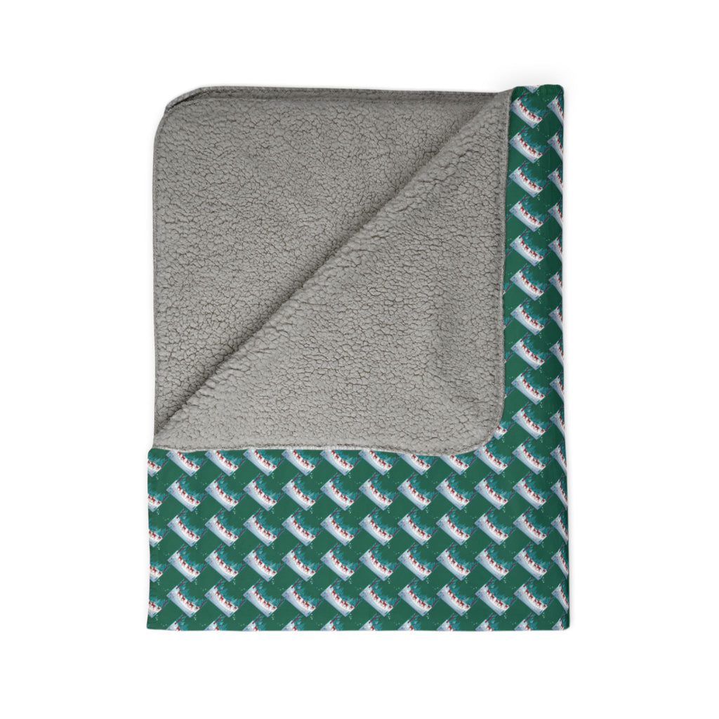 Christmas Reindeer Sherpa Blanket