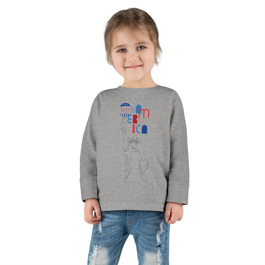 Vote America Patriotic Long Shirt for Young Patriots