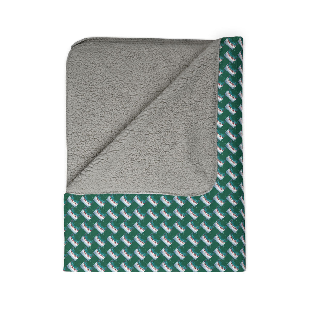 Christmas Reindeer Sherpa Blanket