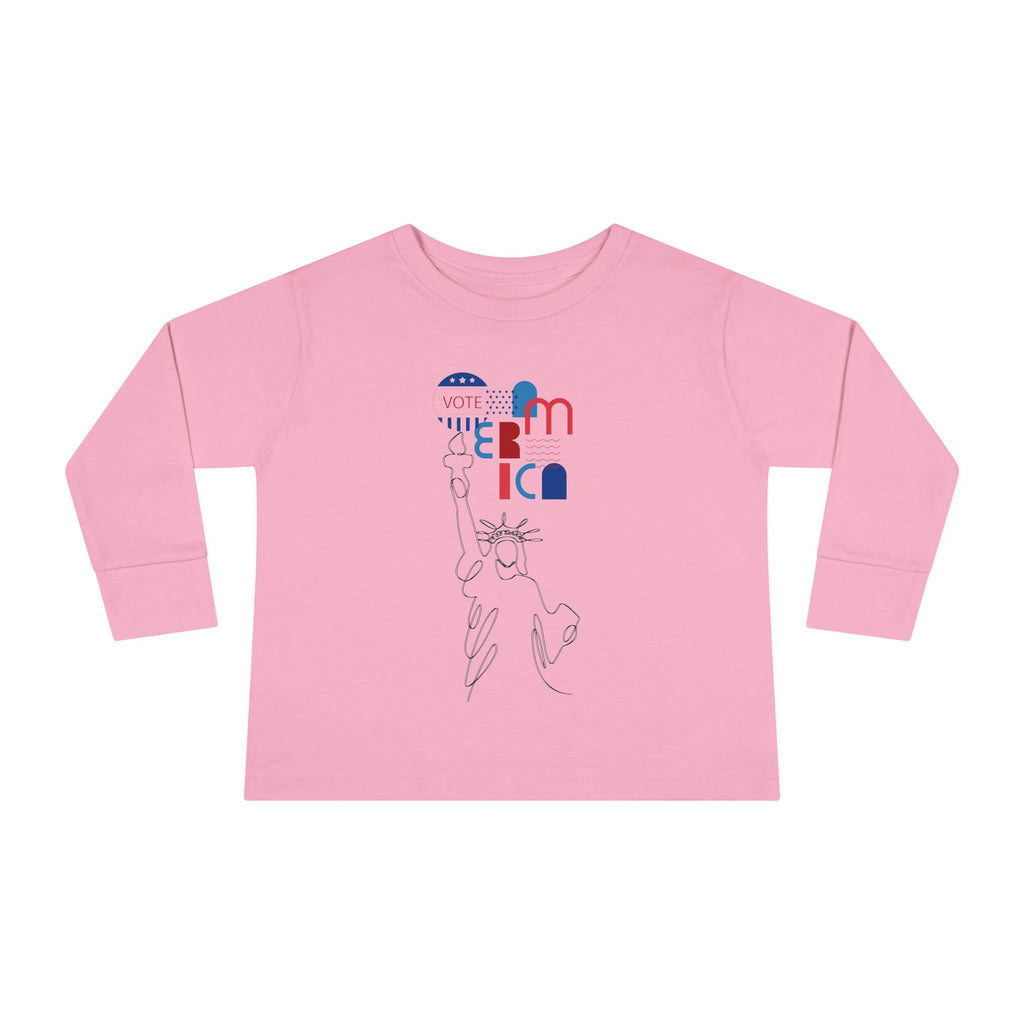 Vote America Patriotic Long Shirt for Young Patriots