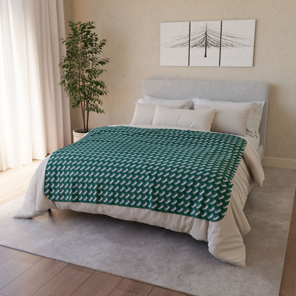 Christmas Reindeer Sherpa Blanket