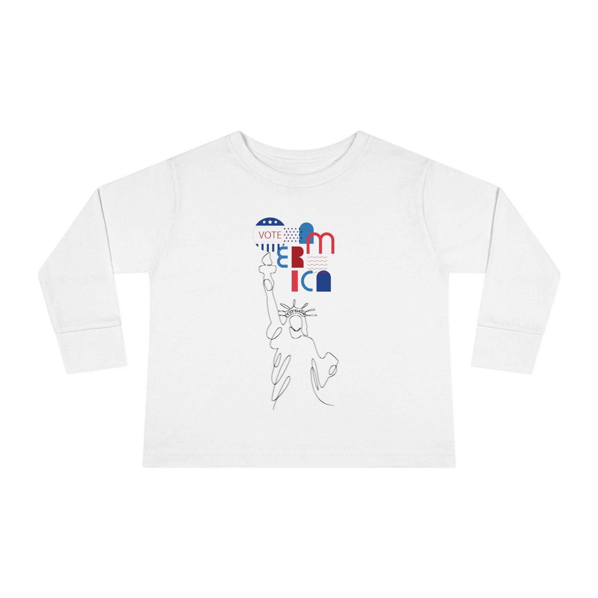 Vote America Patriotic Long Shirt for Young Patriots