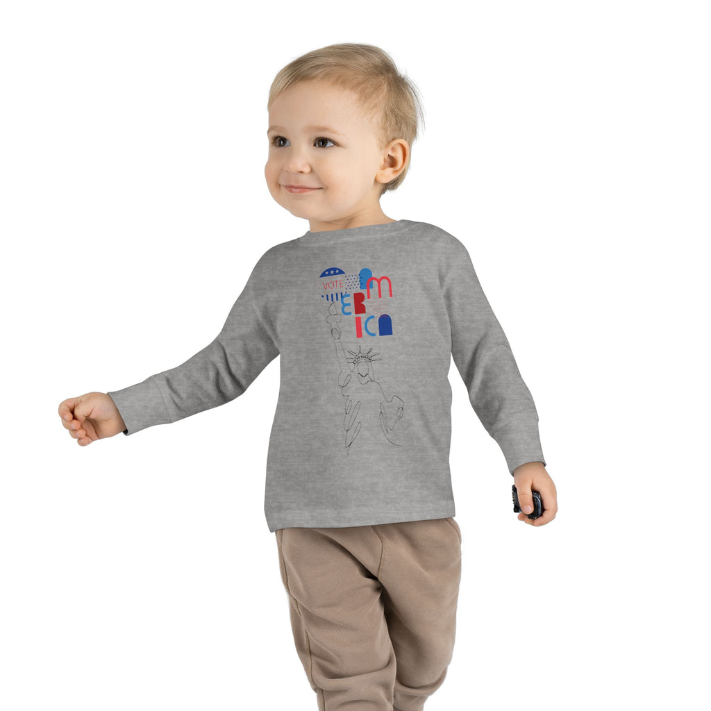 Vote America Patriotic Long Shirt for Young Patriots