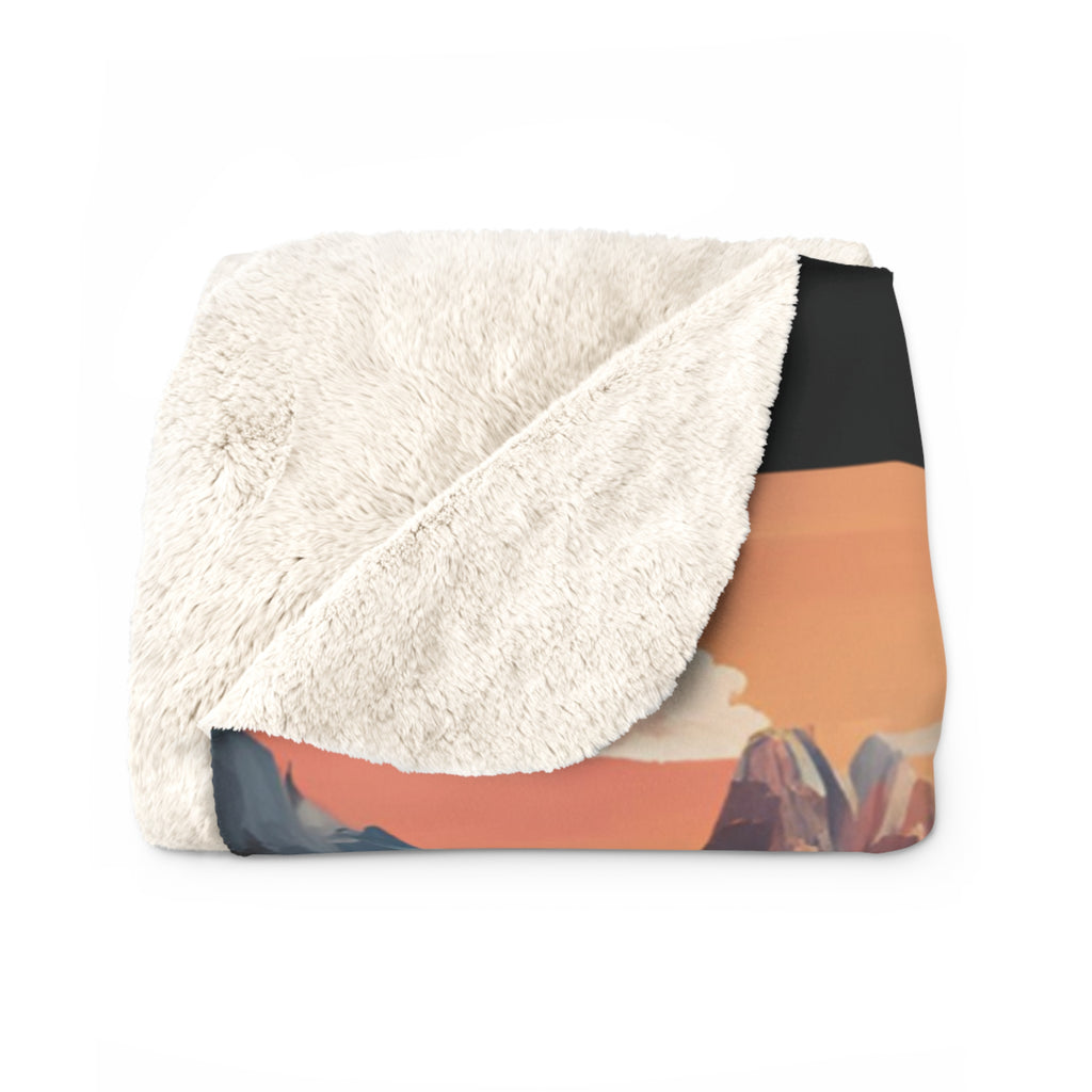 Adventure Awaits Sherpa Fleece Blanket