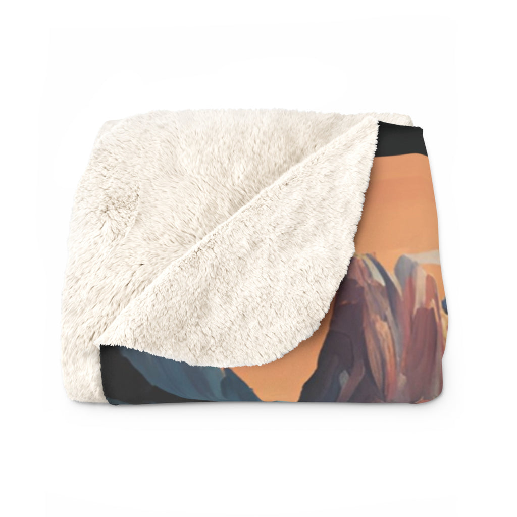 Adventure Awaits Sherpa Fleece Blanket