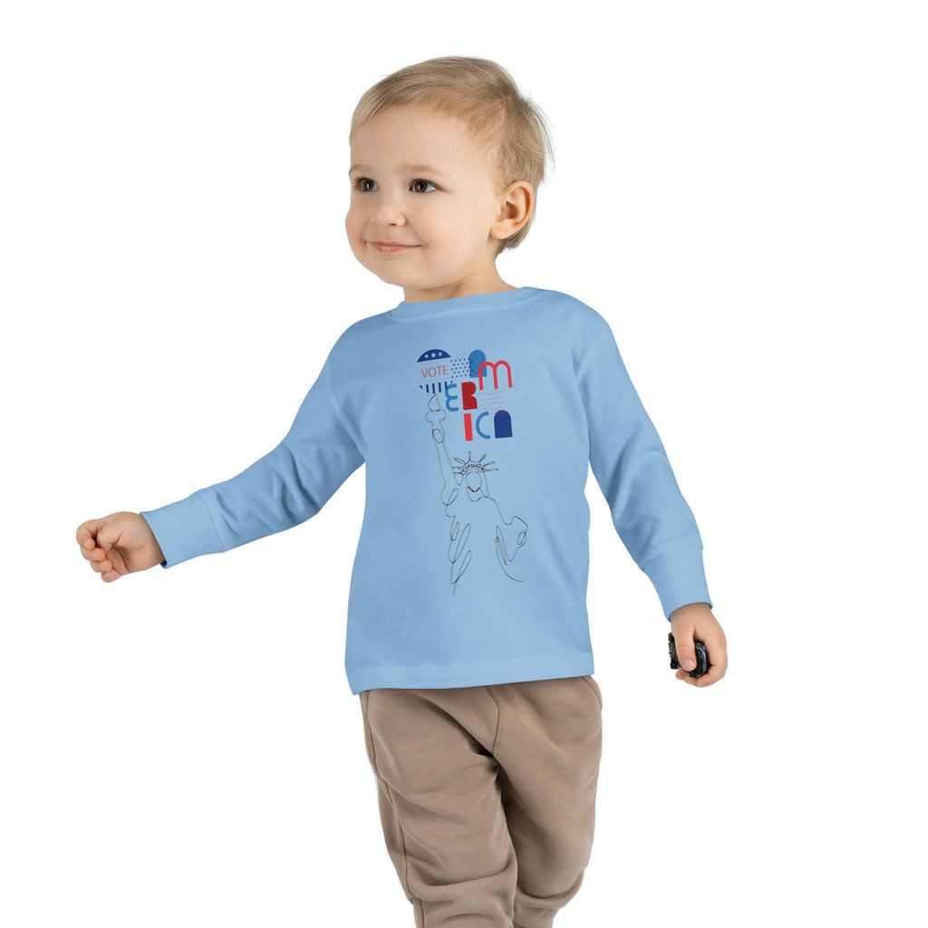 Vote America Patriotic Long Shirt for Young Patriots