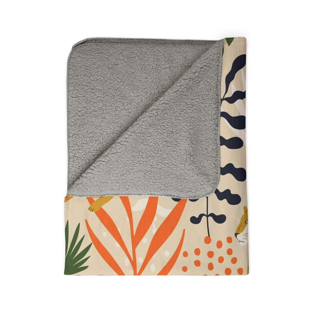 Forest Animal Sherpa Blanket