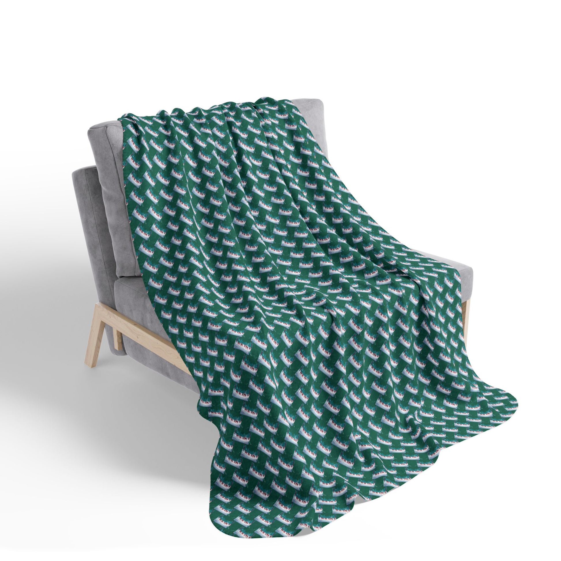 Christmas Reindeer Sherpa Blanket