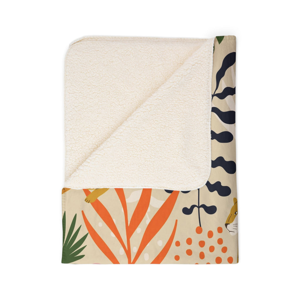 Forest Animal Sherpa Blanket